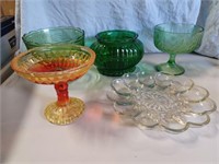 Vintage Vases and Egg Plate