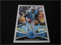 Cam Newton Panthers signed Trading Card w/Coa