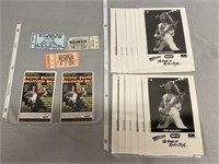 Vintage Concert Tickets & Ted Nugent Photos