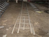 2 pc. Wooden Ext.Ladder (complete) 40ft.