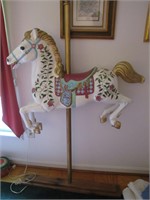 Beautiful Decorative Carousel Horse with Pole