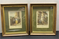2 Framed Vintage Reproduction Photos