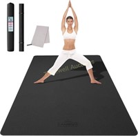CAMBIVO Yoga Mat  183cmx122cm  Non-Slip  Black