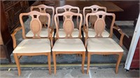Set of Six French Provincial Chairs