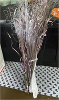 Silver and Purple Foral Stems Decor