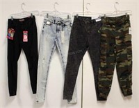 Lot of 4 Ladies Asst. Jeans/Pants Sz 3,4,8,S - NWT