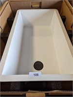 Karran White Quartz Sink - 31-5/8" x 19-1/8 x 9"