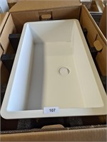 Karran White Quartz Sink - 32-3/8" x 19-1/4" x 9"