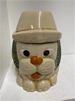 Vintage Ceramic Puppy Cookie Jar  K
