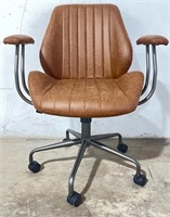 FM4295  brown leather ovios home computer chair