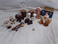 Multiple Sets of Salt and Pepper Shakers