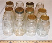 LOT - 12 QT CANNING JARS