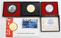 (4) AMERICA'S FIRST & BICENTENNIAL COINS