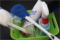 Basket of Cleaning Supplies - See pictures
