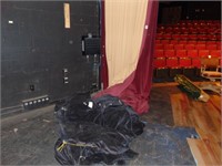 2 piece stage curtain