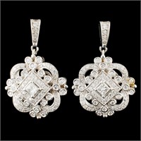 14K Gold 1.68ctw Diamond Earrings