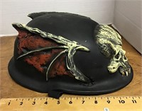 Vampire skull biker helmet