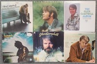 Lot of Six Assorted Glen Campbell Albums!
