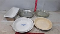 Pyrex, Corning Ware, Fire King Pans & Pie Plates