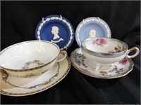 Wedgwood plates/ Limoges/Shafford teacup