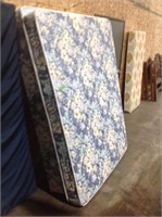 Blue floral queen mattress and box springs