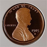 PROOF LINCOLN CENT-1985-S