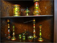 Collection Of Russian Painted Tableware In