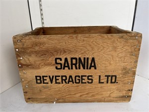 Sarnia beverages LTD wood crate