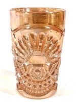 US Glass Co. Carnival "Rising Sun" Juice Cup