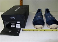 Ladies Coach Denim Espadrilles Size 10B