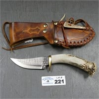 Custom Handmade Knife & Sheath - Texas