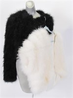 (2) Lady's Summer Weight Faux Fur Capelets