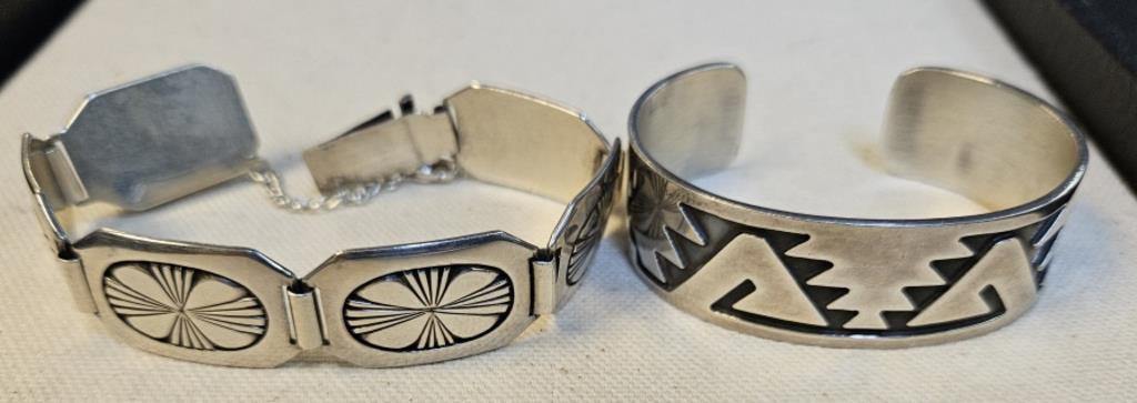 Sterling Silver Native American Jewelry Bracelets