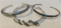 3 Sterling Silver Jewelry Bracelets