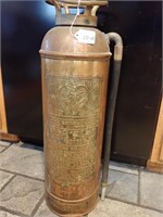 Antique Brass fire extinguisher