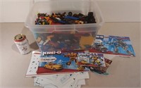 Bin Of Lego Pieces W/ Instructions