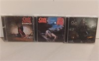 Three Ozzy Osboune CD's