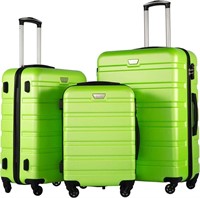 Coolife Luggage 3 Piece Set, Hardshell