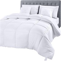 Utopia Quilted Comforter (Full  White)