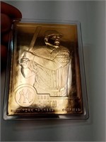 OF) gold-plated babe Ruth card