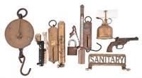 Collection Of Vintage Industrial & Brass Items