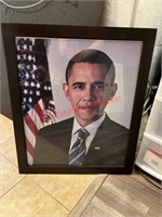 Former President Barack Obama Framed Portrait