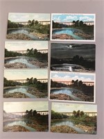 Lot of eight Pere Marquette Bridge cards