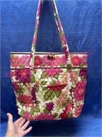 Lrg Vera Bradley pink tote bag (like new)
