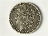 1891-O Morgan Dollar  VF