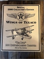 Wings Texaco 8th In Series Diecast Plane Bank