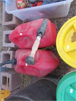 Two, Five Gallon Fuel Cans