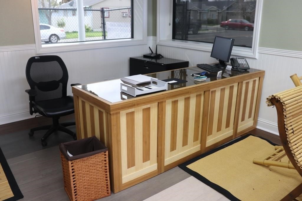 Custom Bamboo Desk