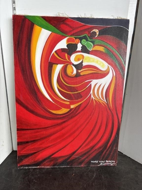 Canvas painting: world wind dancing