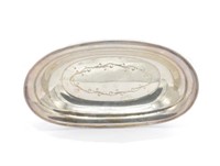 American sterling silver oval dish